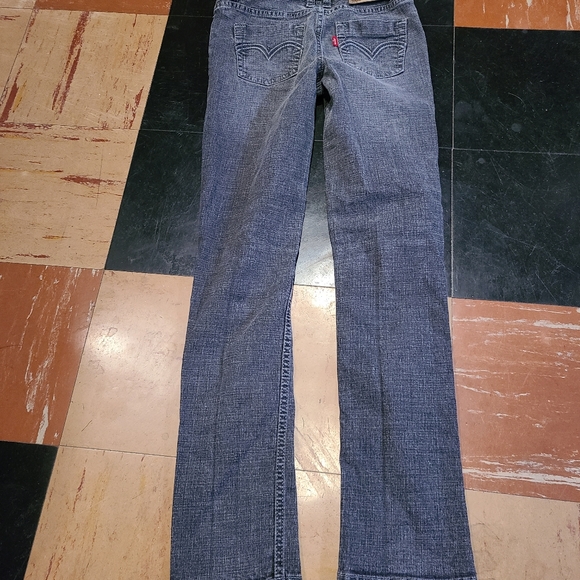 Levi's bootcut jeans denim in a youth girls size 10. Gray heathered EUC - Picture 8 of 13